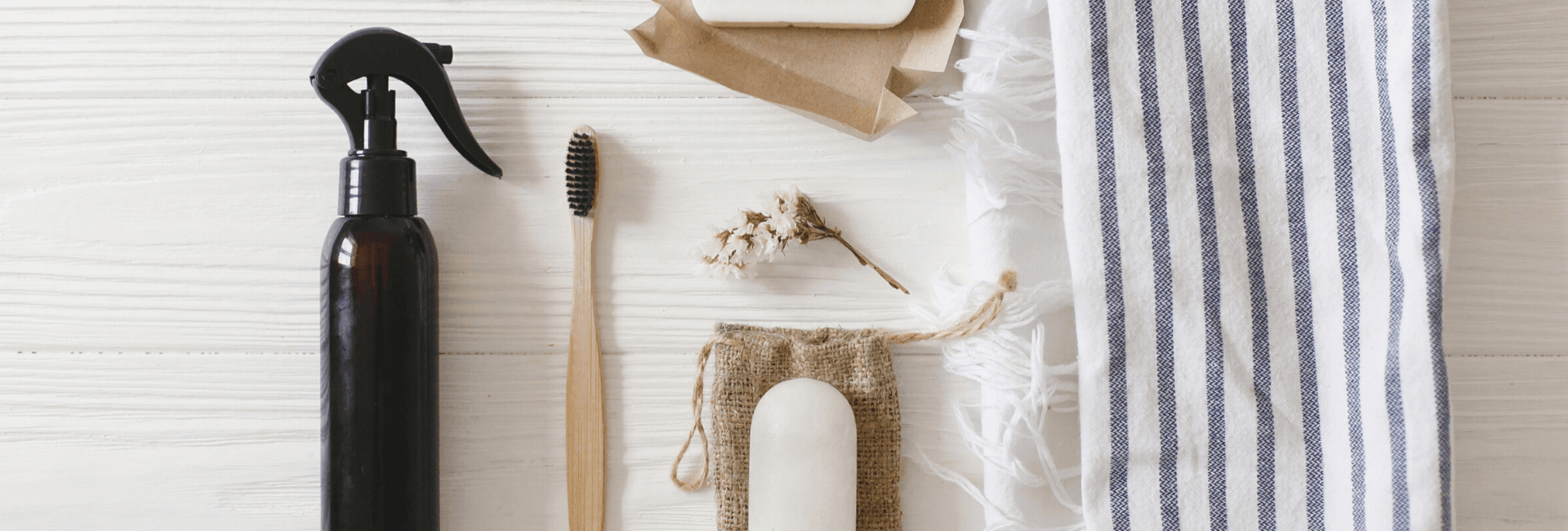 objets écologiques et zéro déchet pour la salle de bain