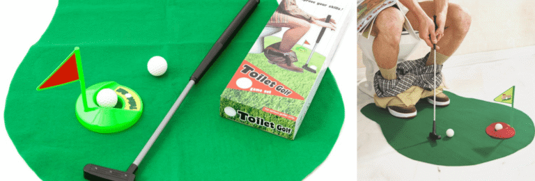 mini golf de toilette