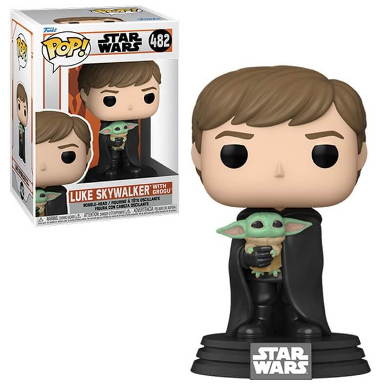 Figurine - Funko Pop! n°482 - Star Wars - Luke Skylwalker avec Baby Yoda