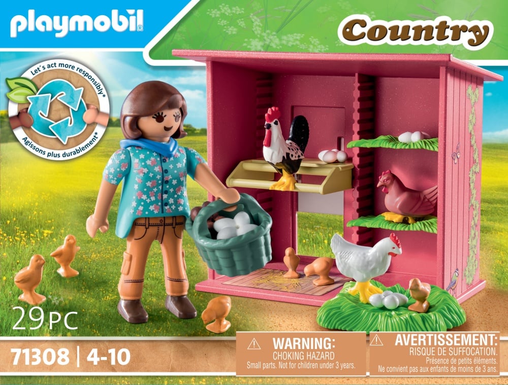 Agricultrice et poulailler - Playmobil®La vie à la ferme - 71308