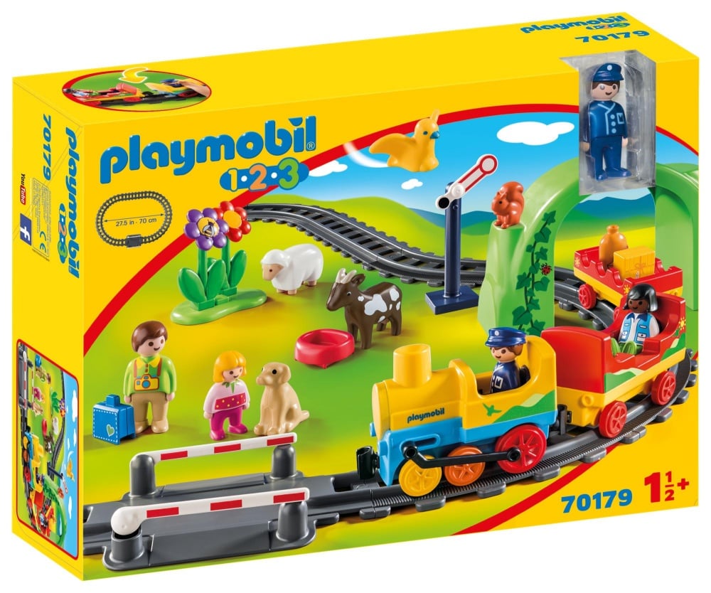 Train avec passagers et circuit - Playmobil 123 - 70179