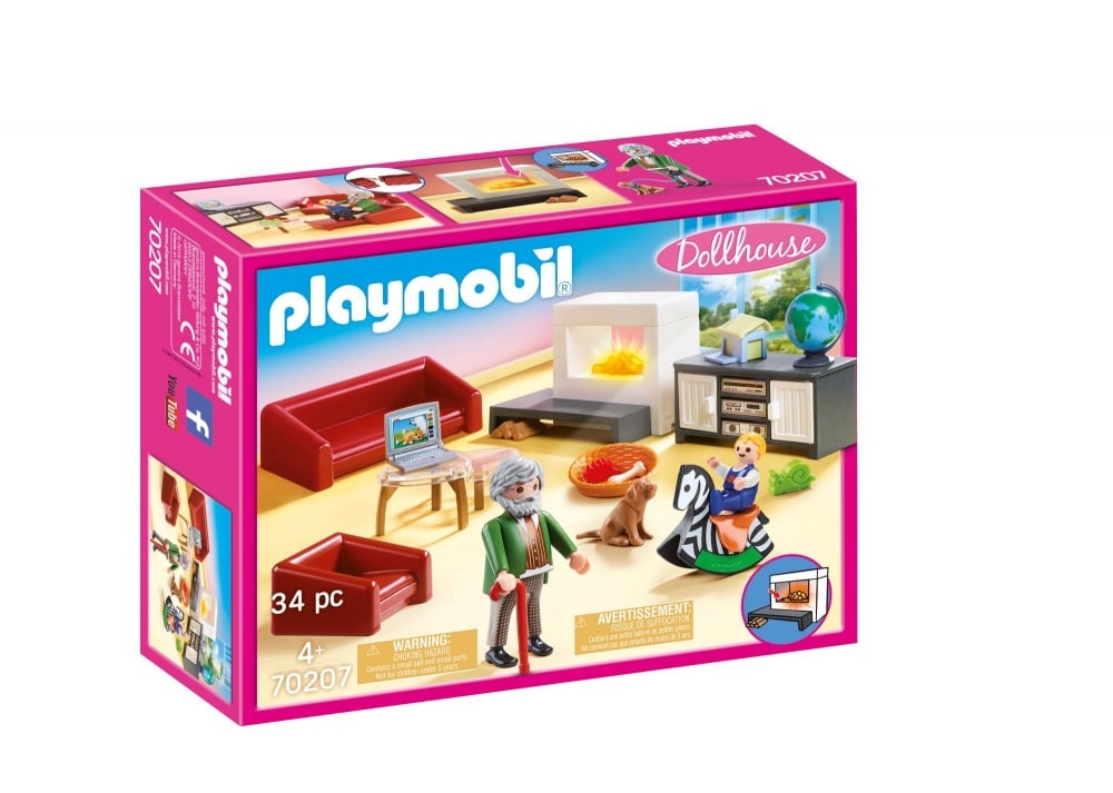 Salon avec cheminée  - Playmobil La Maison traditionnelle - 70207