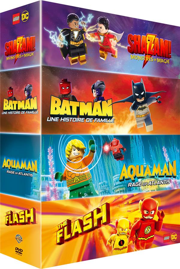 Lego DC Super Heroes - Shazam! : Monstres et magie + Batman : Un histoire de famille + Aquama : Rage of Atlantis + The Flash
