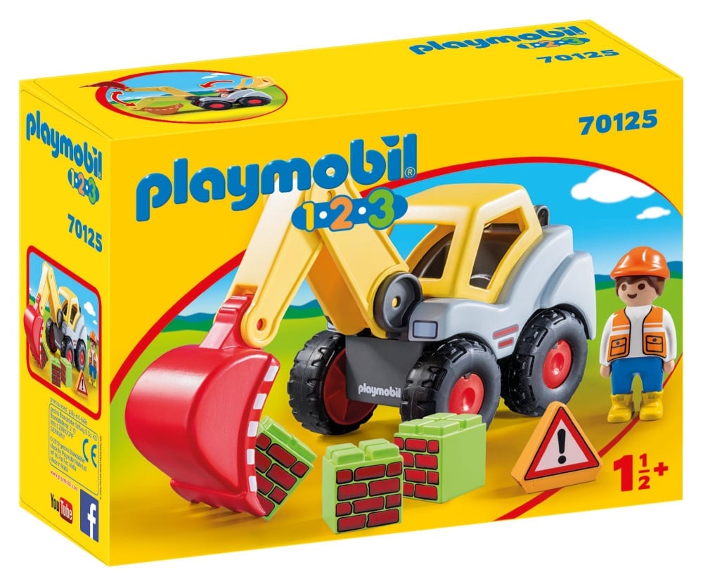 Pelleteuse - Playmobil PLAYMOBIL 1.2.3 - 70125