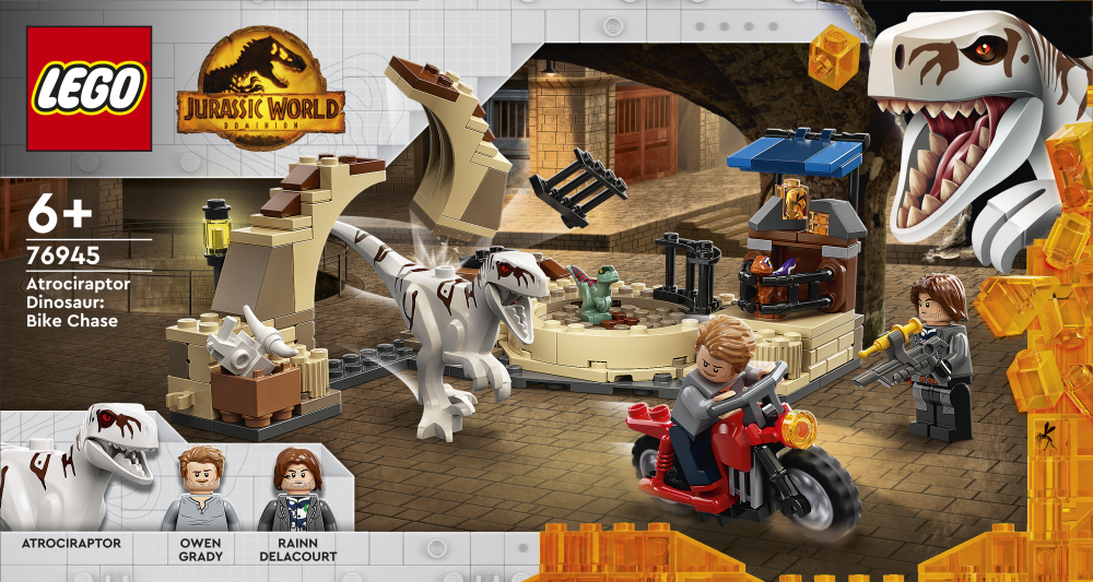La poursuite en moto de l’Atrociraptor - LEGO® Jurassic World™ - 76945
