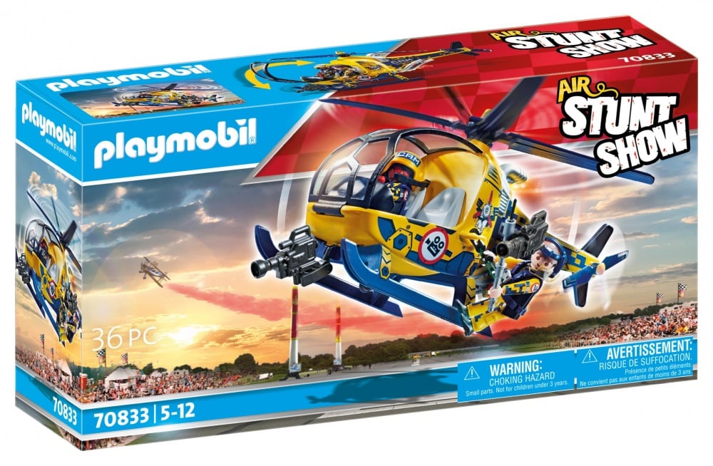 Hélicoptère équipe tournage - Playmobil® - Air Stuntshow - 70833