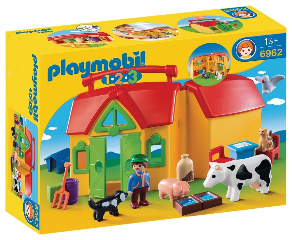 Ferme transportable avec animaux  - Playmobil® - PLAYMOBIL 1.2.3 - 6962