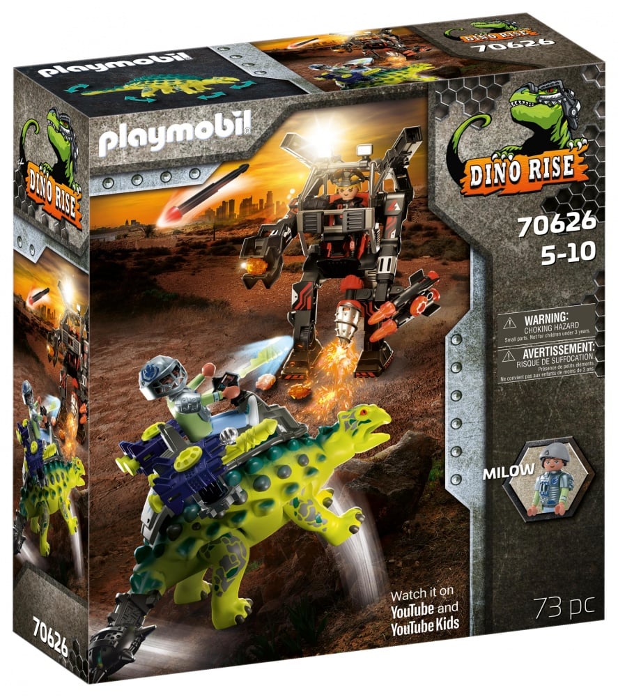 70626 - Playmobil Dino Rise - Saichania et robot soldat