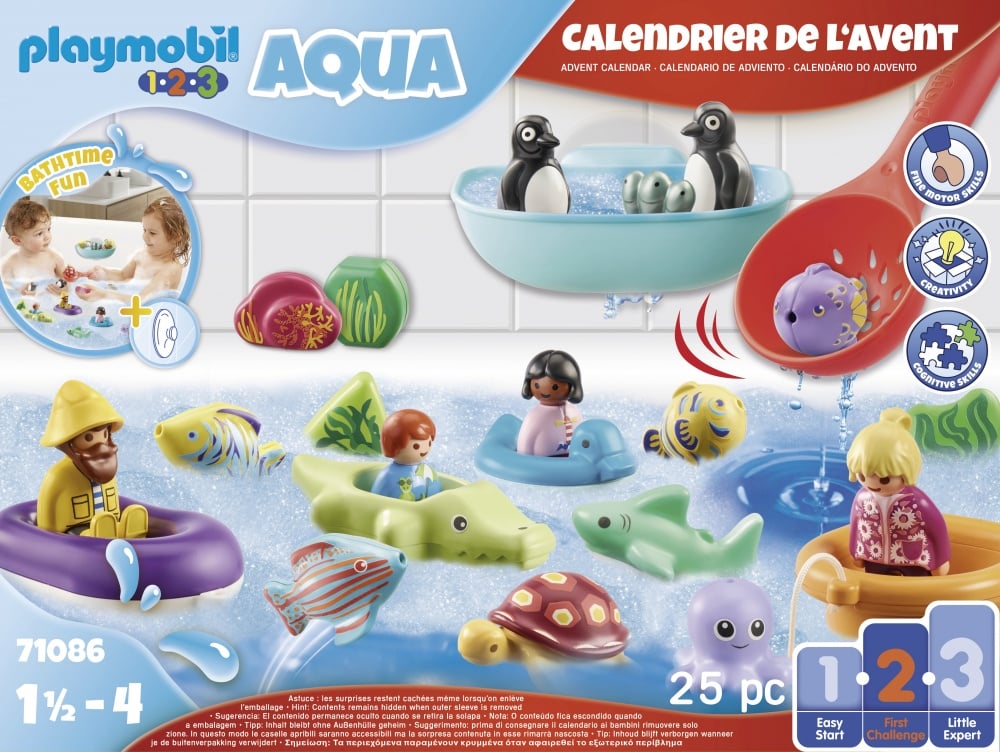 Calendrier de l'Avent : PLAYMOBIL 1.2.3 Aqua - Playmobil® - 71086