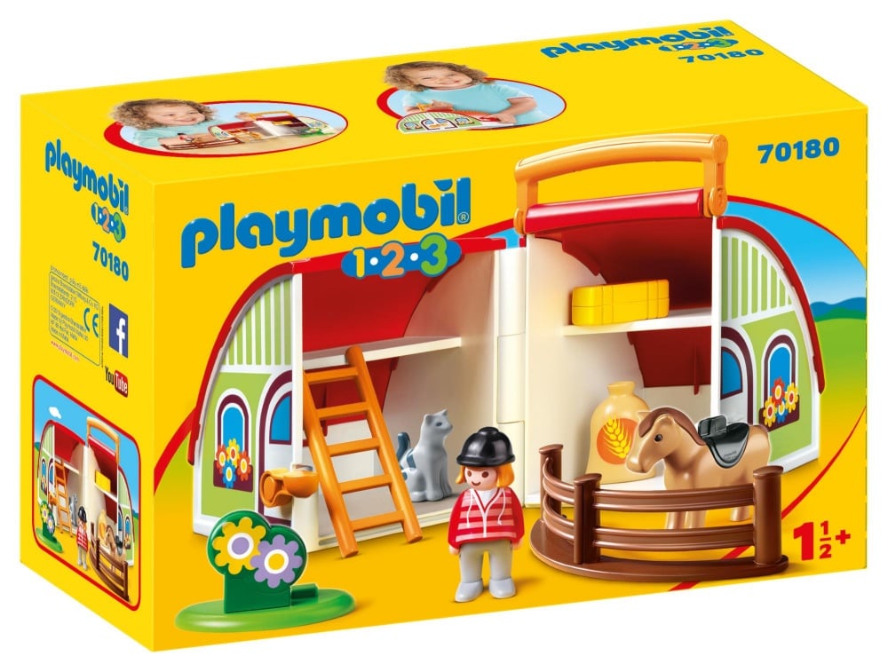 Centre équestre transportable - Playmobil PLAYMOBIL 1.2.3 - 70180