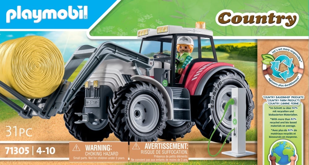 Grand tracteur électrique - Playmobil®La vie à la ferme - 71305