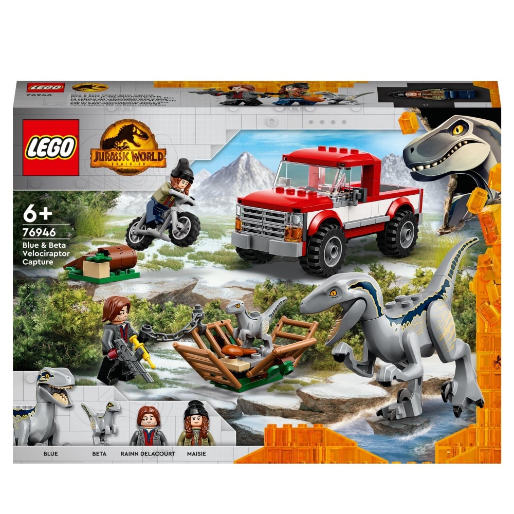 La capture des Vélociraptors Beta et Blue - Lego Jurassic World - 76946