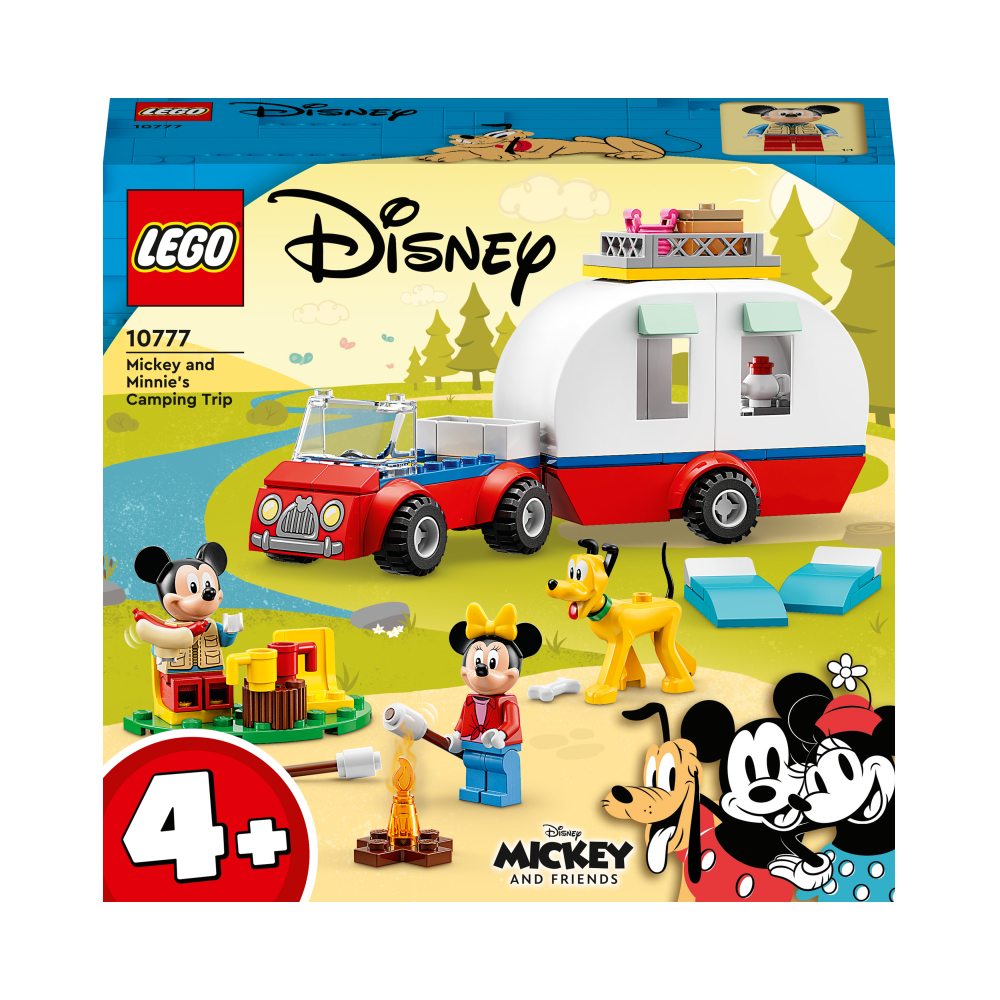 Mickey Mouse et Minnie Mouse font du camping