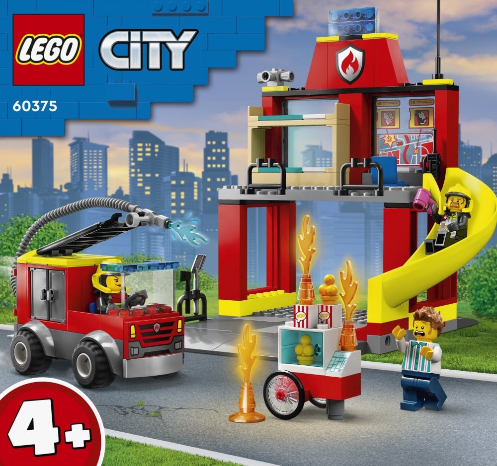 La caserne et le camion des pompiers - LEGO® City - 60375