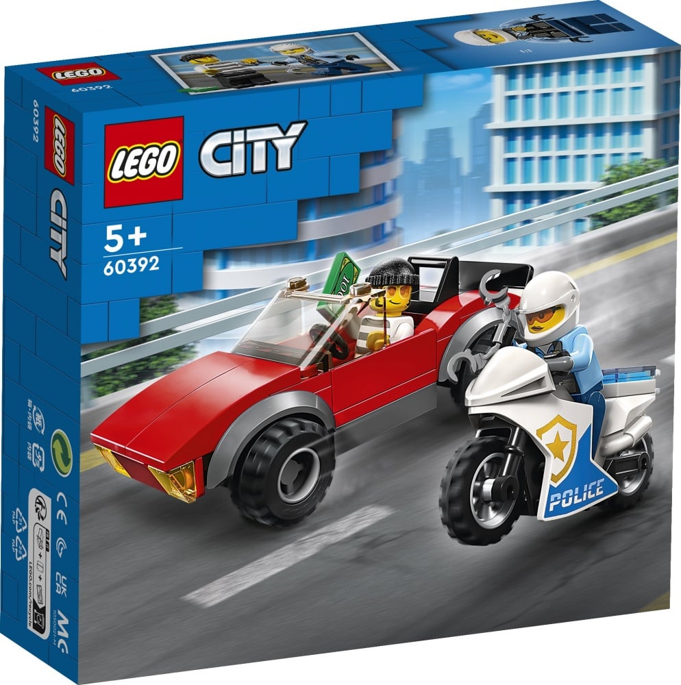 La course-poursuite de la moto de police - LEGO® City - 60392