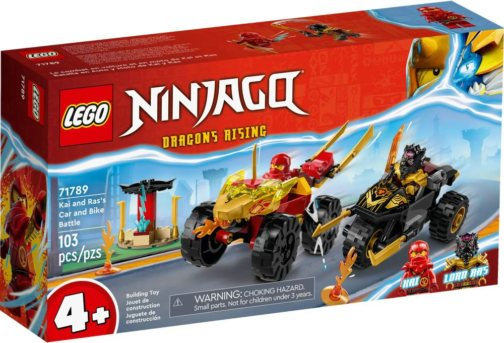 Le combat en voiture et en moto de Kai et Ras - LEGO® NINJAGO® - 71789