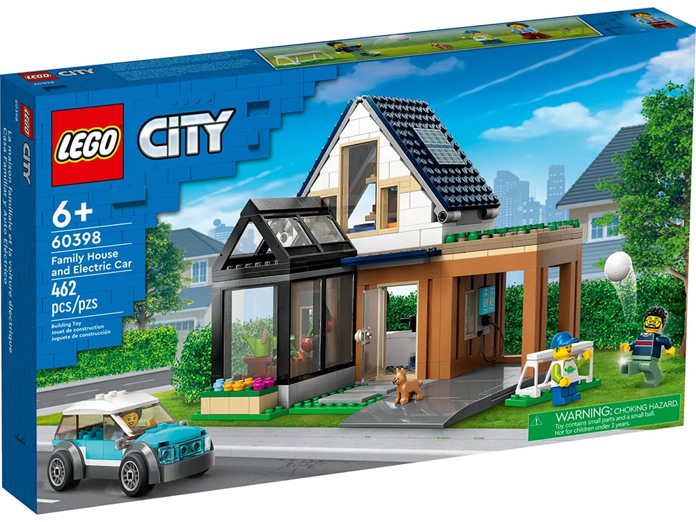 La maison familiale et la voiture électrique - LEGO® City - 60398