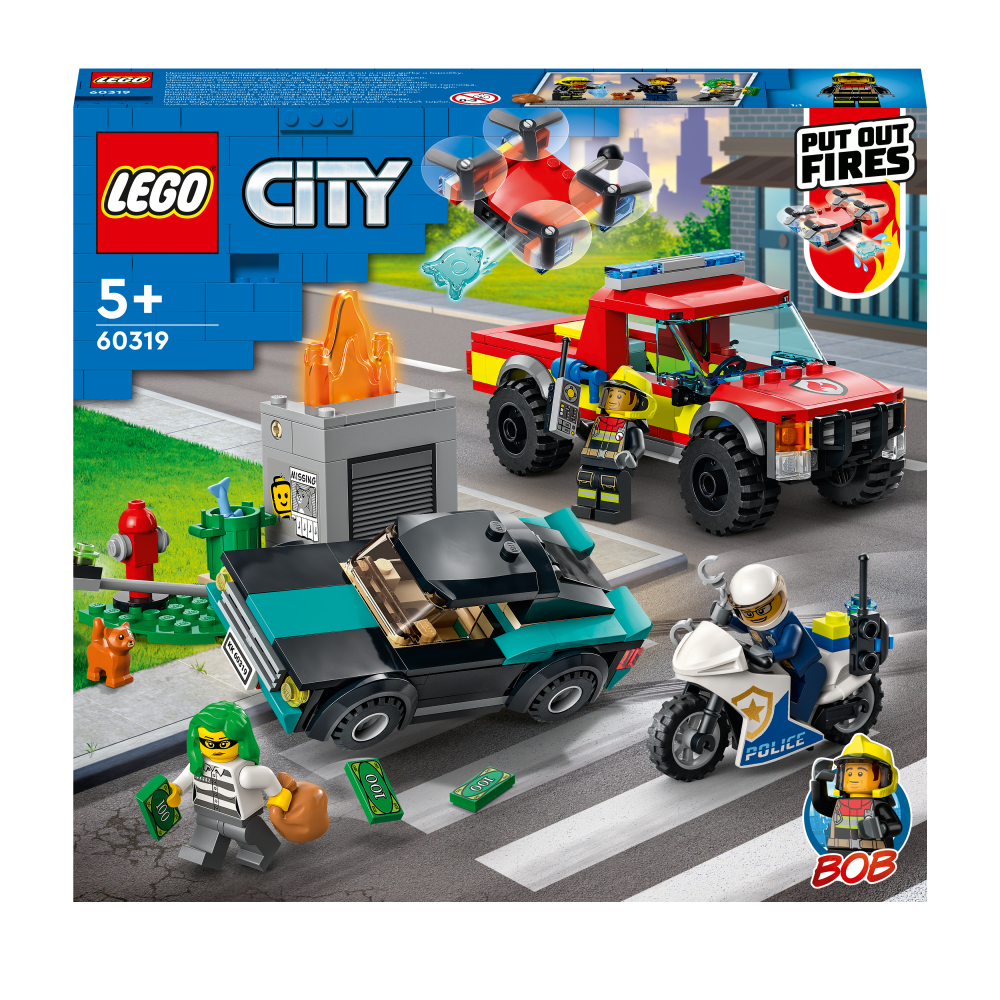 Le sauvetage des pompiers et la course-poursuite de la police - LEGO® City - 60319