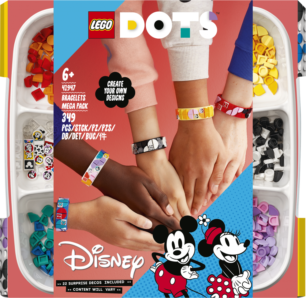 Méga-boîte de bracelets Mickey et ses amis - LEGO® DOTS - 41947