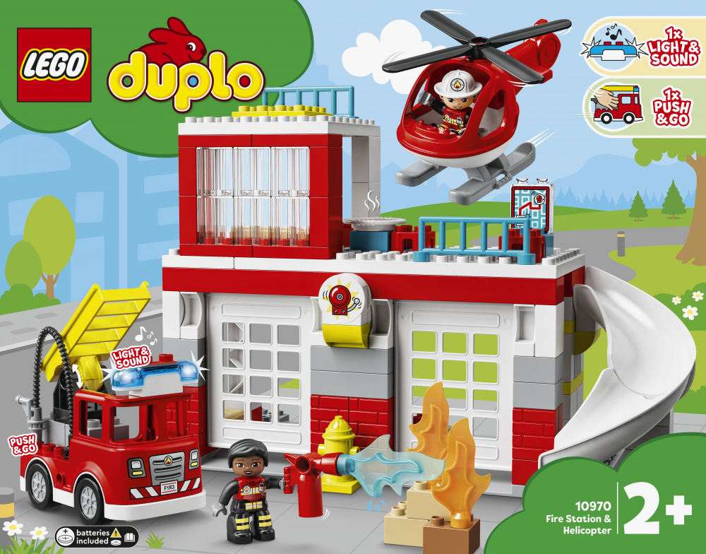 La caserne et l'hélicoptère des pompiers - LEGO® DUPLO® Rescue - 10970