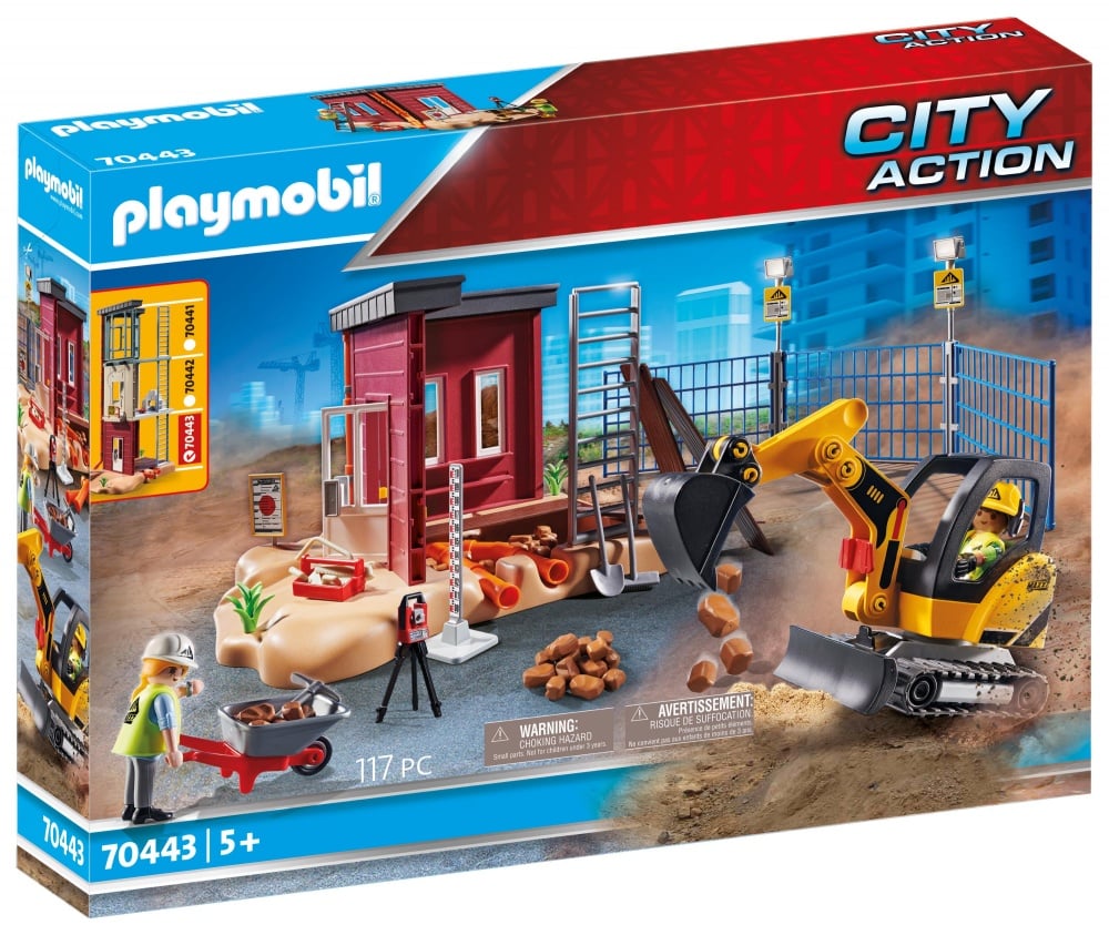 Mini-pelleteuse et chantier - Playmobil Laviedechantier - 70443