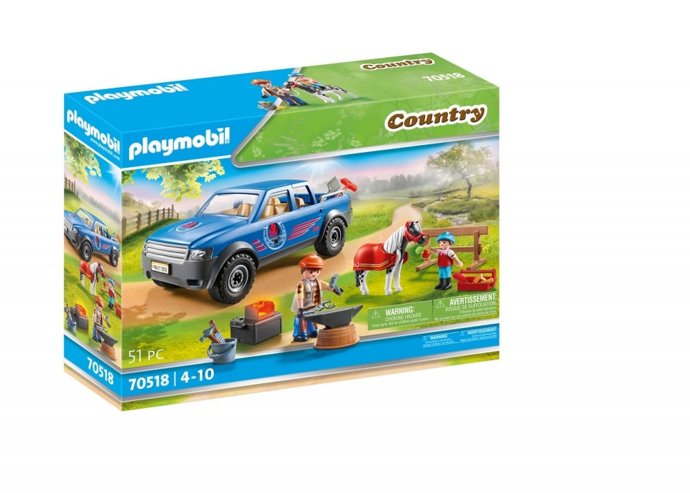 Maréchal-ferrant et véhicule - Playmobil country - 70518