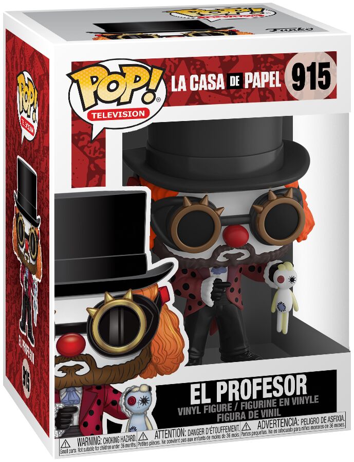 Figurine Funko POP - La Casa de Papel - Le Professeur en clown n°915