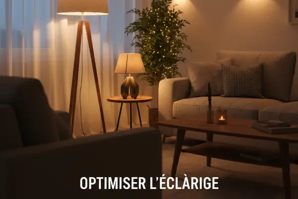 un éclairage de salon