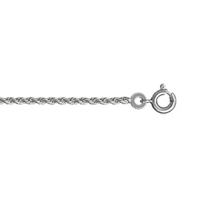 Bracelet en argent chaîne maille corde largeur 1