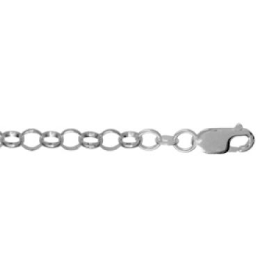 Bracelet en argent chaîne maille jaseron longueur 19cm