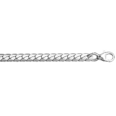 Bracelet en argent chaîne maille serpent largeur 4mm et longueur 18cm