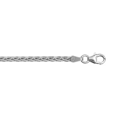 Bracelet en argent chaîne maille palmier largeur 2mm et longueur 18cm