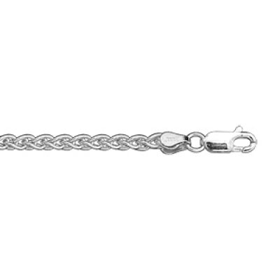Bracelet en argent chaîne maille palmier - longueur 18cm