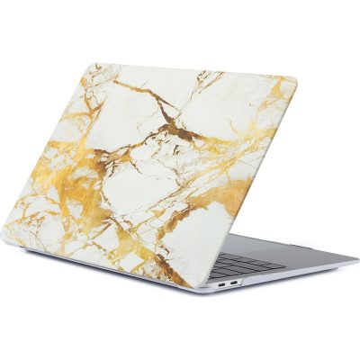 Mobigear Marble - Apple MacBook Air 13 Pouces (2018-2020) Coque MacBook Rigide - Marron