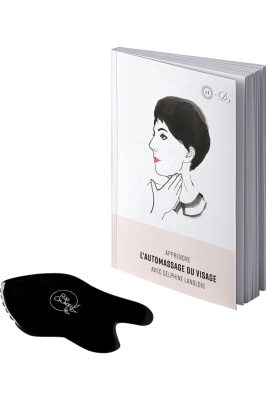 Pack auto massage Gua Sha Ultimate Lift x Livre Delphine Langlois                                - Roll-on Jade
