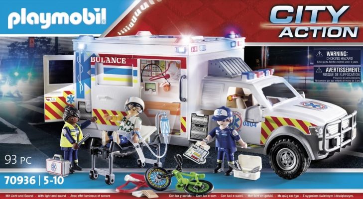 Ambulance avec secouristes et blessé - Playmobil® - City Action - 70936
