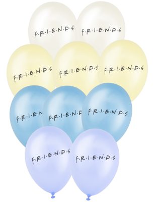 10 Ballons latex Friends 25x32cm