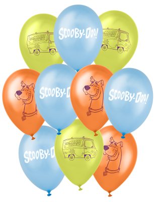 10 Ballons latex Scooby Doo 25 x 32 cm