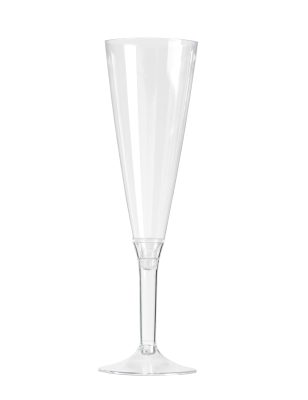 10 Flûtes à champagne pied cristal 150 ml