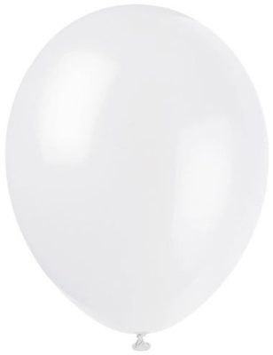 100 Ballons blancs 27 cm