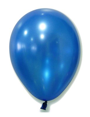 100 Ballons bleus métallisés 29 cm