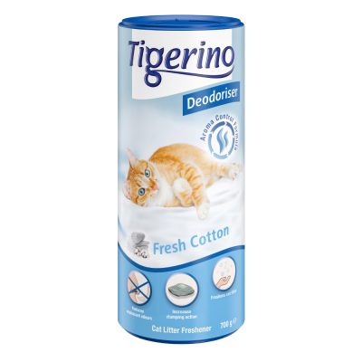 Tigerino Désodorisant / Refresher pour litière  - parfum de fleur de coton 700 g