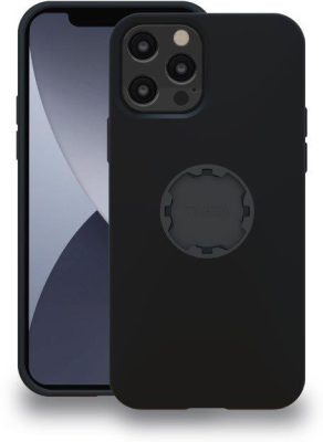 Tigra Mountcase 2 - Coque Apple iPhone 12 Coque Arrière Rigide Antichoc - Noir