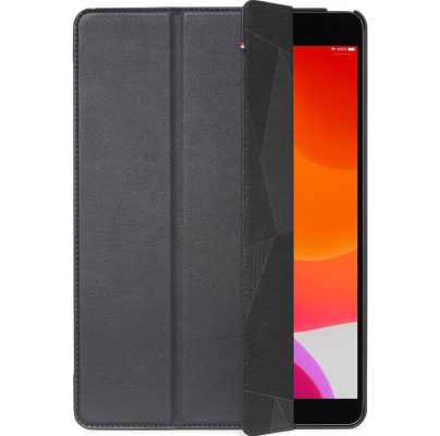 Decoded Slim Cover - Coque Apple iPad 9 (2021) Etui en Cuir Véritable - Noir