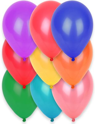 12 Ballons multicolores 28 cm