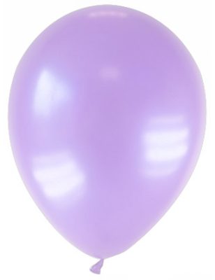 12 Ballons métallisés parme 28 cm