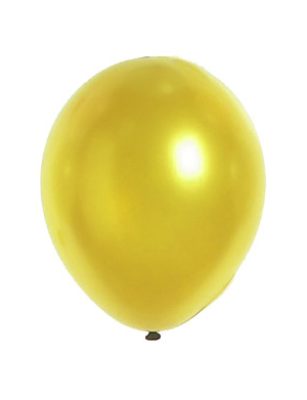 12 Ballons dorés métallisés 28 cm