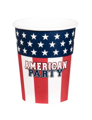 10 Gobelets en carton American party 21 cl