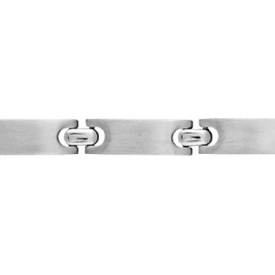 Bracelet junior en acier maillons lisses - longueur 16cm