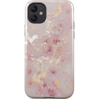 Burga Tough - Coque Apple iPhone 12 Coque Arrière Rigide Antichoc - Golden Coral